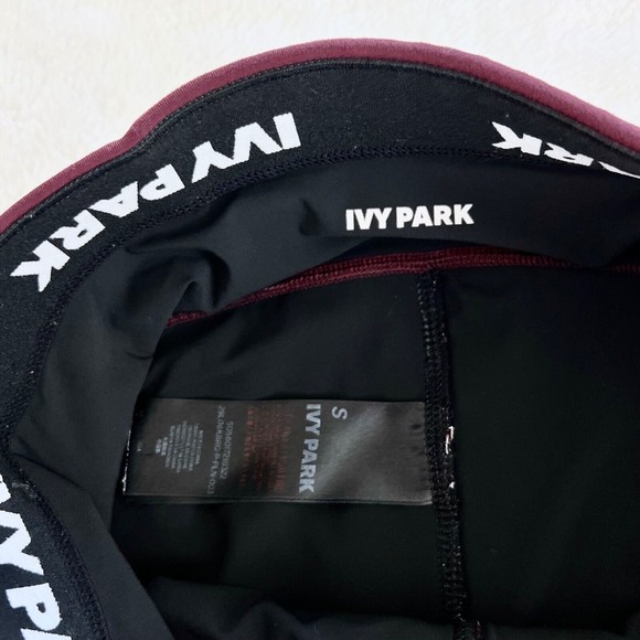 Ivy Parks Womens Leggings Size Small Purple Maroon Midrise Stretch Ankle - Picture 8 of 10